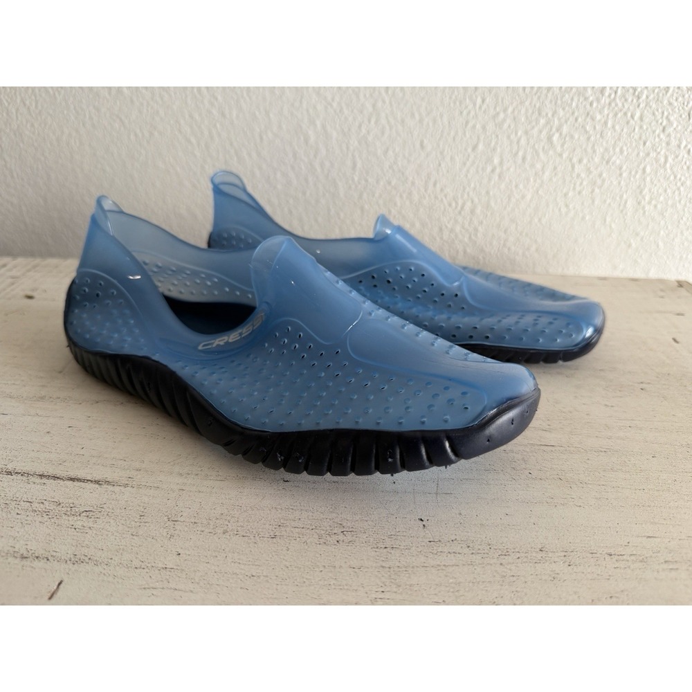Cressi Blue Slip-On Perforated Comfort Beach Water Shoes Mens 38/5.5 Italy - Picture 1 of 8